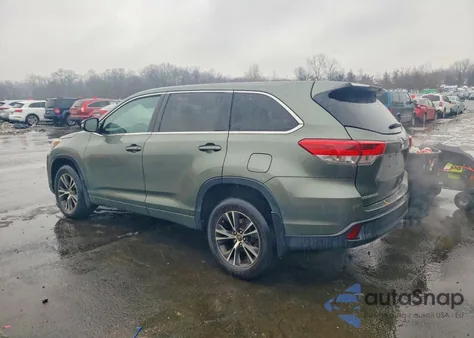 2018 Toyota Highlander Le from USA, damaged, VIN 5TDBZRFH6JS802258
